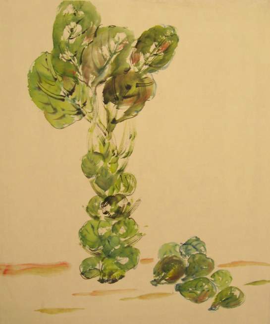 Toinette Lippe painting - Brussels Sprouts 1