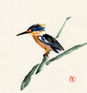Toinette Lippe painting - Kingfisher 1