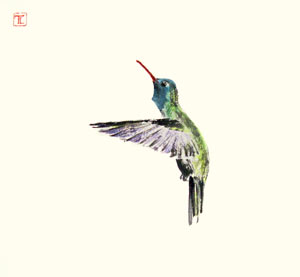 Toinette Lippe painting - Hummingbird 2
