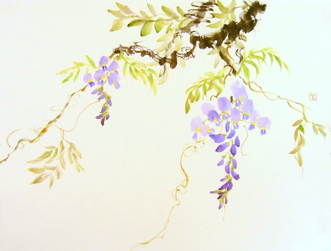Toinette Lippe painting - Wisteria 2