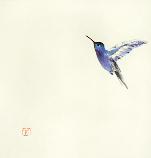 Toinette Lippe painting - Hummingbird 10