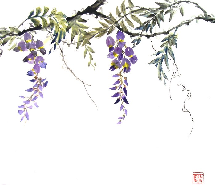 Toinette Lippe painting - Wisteria