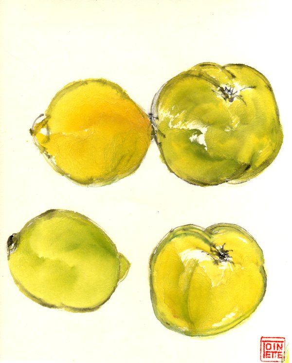 Toinette Lippe painting - Apples and Lemons