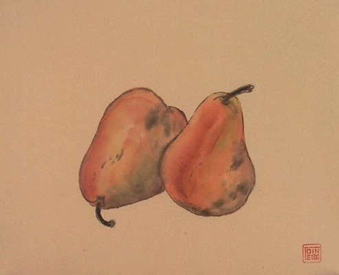 Toinette Lippe painting - Red Pears