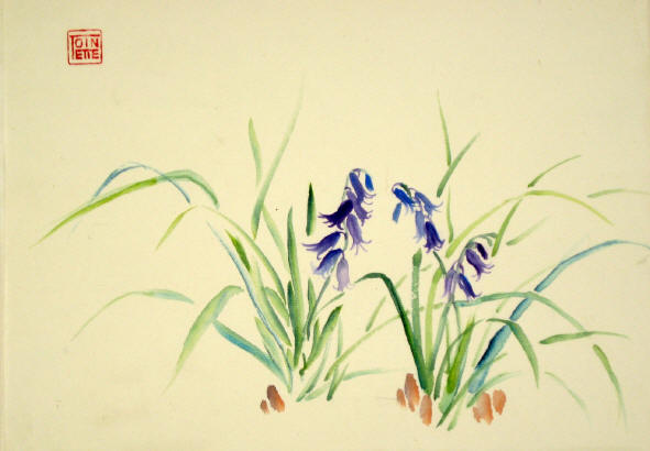 Toinette Lippe painting - English Bluebells
