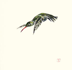 Toinette Lippe painting - Hummingbird 3