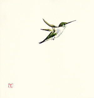 Toinette Lippe painting - Hummingbird 11